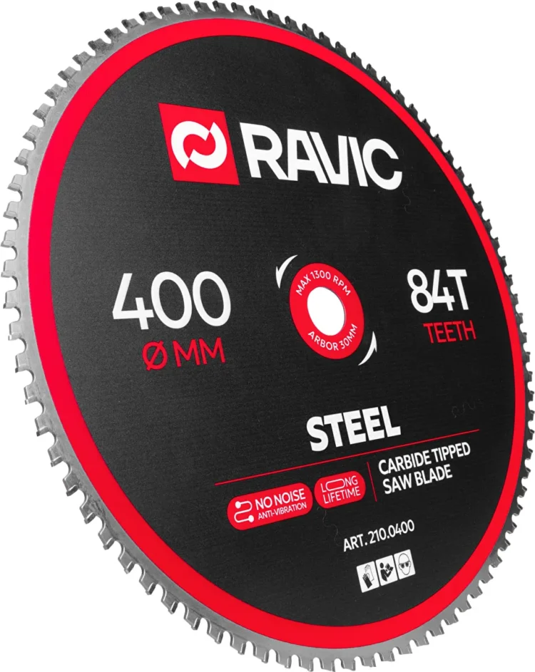  Диск пильный TCT по стали Ravic, 400х30 мм, 84T