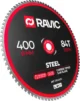  Диск пильный TCT по стали Ravic, 400х30 мм, 84T