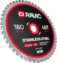  Диск пильный TCT по нержавеющей стали Ravic, 180х20 мм, 48T