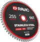  Диск пильный TCT по нержавеющей стали Ravic, 255х25,4 мм, 66T