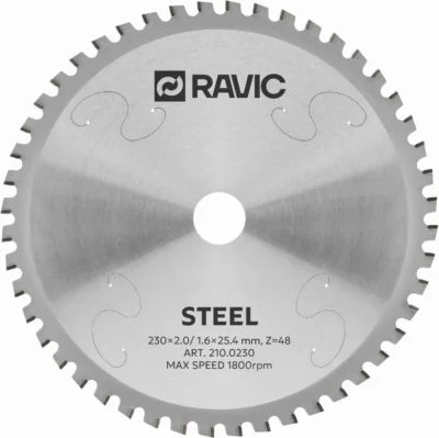 Диск пильный TCT по стали Ravic, 230х25,4 мм, 48T