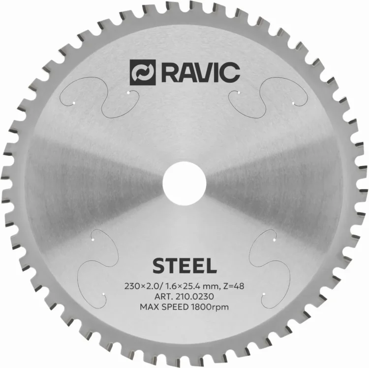 Диск пильный TCT по стали Ravic, 230х25,4 мм, 48T