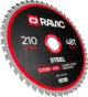  Диск пильный TCT по стали Ravic, 210х30 мм, 48T