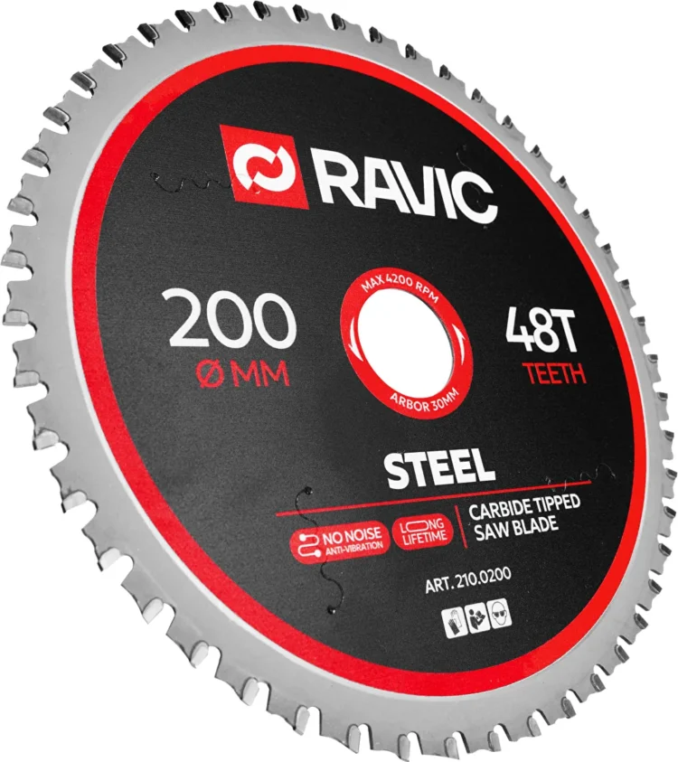 Диск пильный TCT по стали Ravic, 200х30 мм, 48T