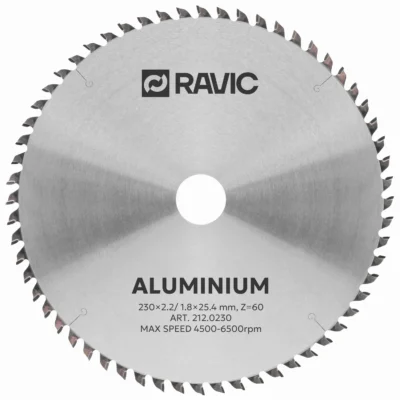 Диск пильный TCT по алюминию и цветным металлам Ravic, 230х25,4 мм, 60T