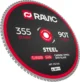  Диск пильный TCT по стали Ravic, 355х25,4 мм, 90T